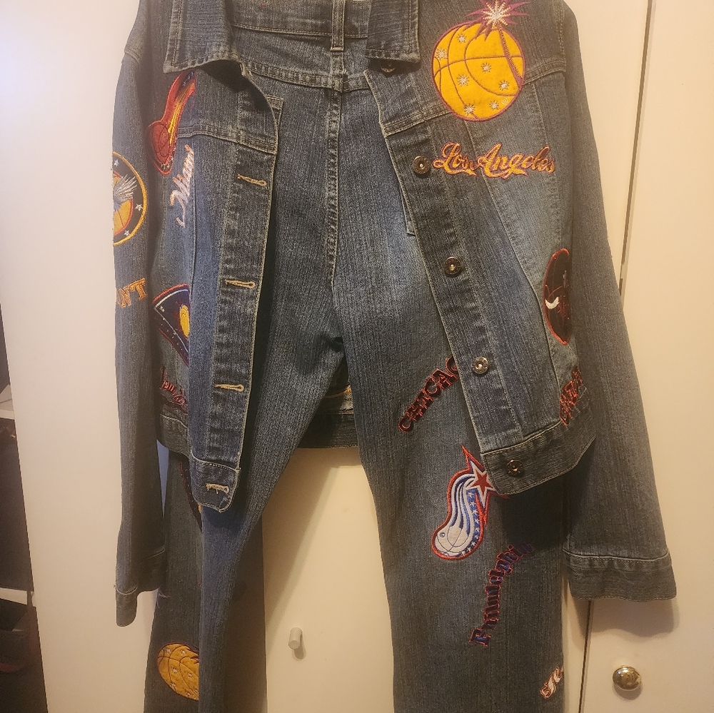 Jean 2pc basketball outfit